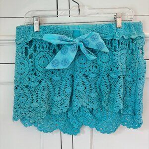 Letarte Handmade Crochet Cover-Up Shorts